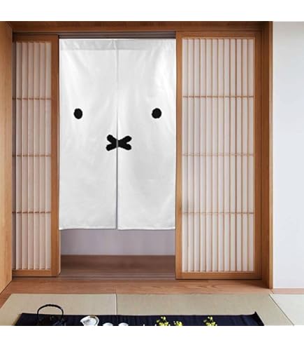 Amazon｜ミッフィー のれん暖簾 四季兼用 簡単取り付け 玄関目隠し